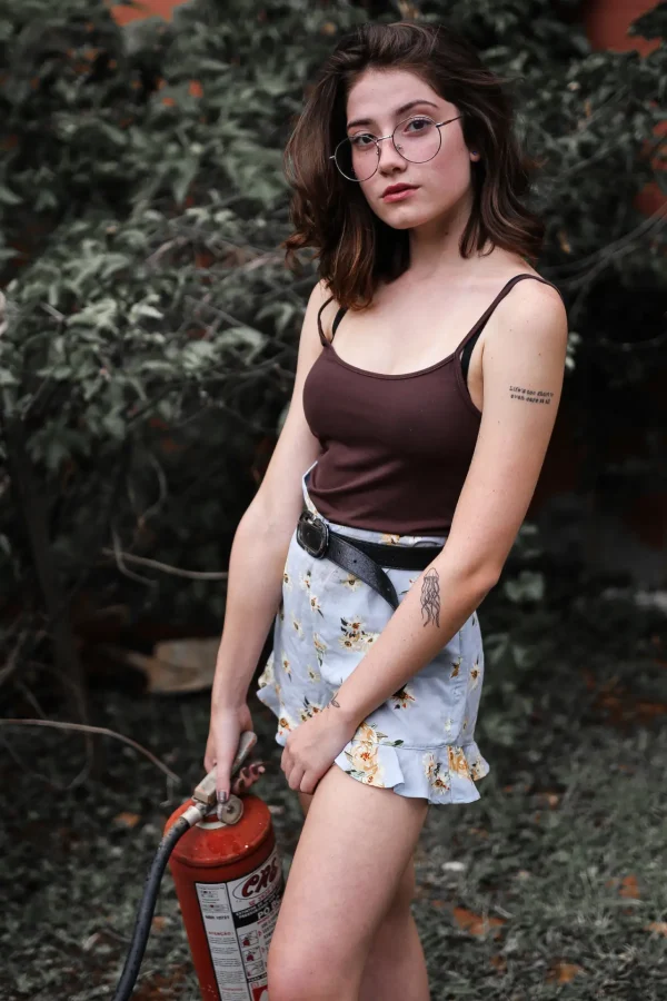 Casual Sleeveless Solid Brown Top - Image 3
