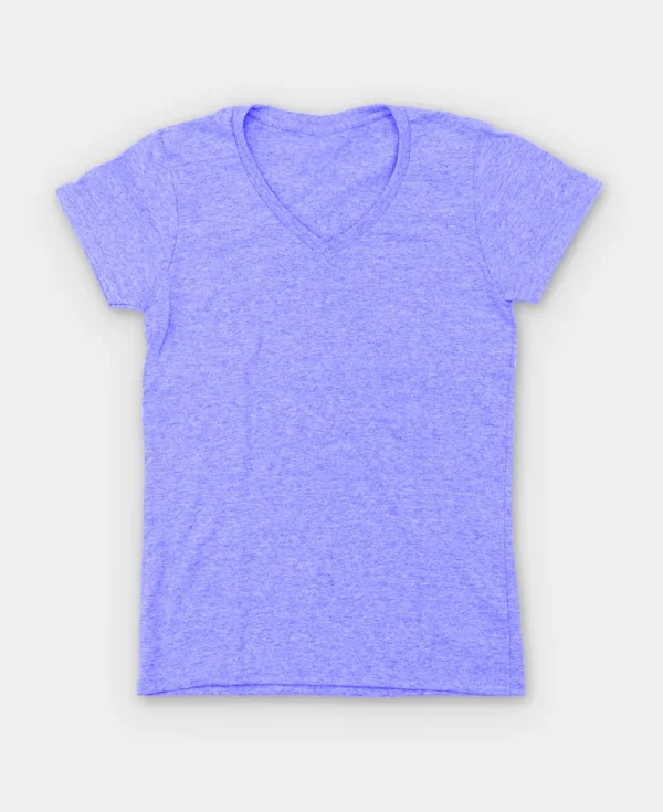V-neck Plain T-Shirt - Image 4
